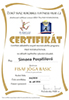 Certifikát FISAF jóga basic